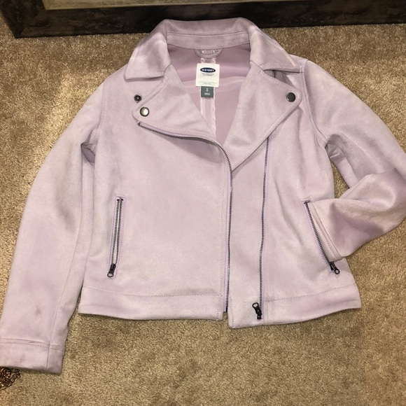 Lavender motor style zipper jacket (8) - Picture 3 of 7